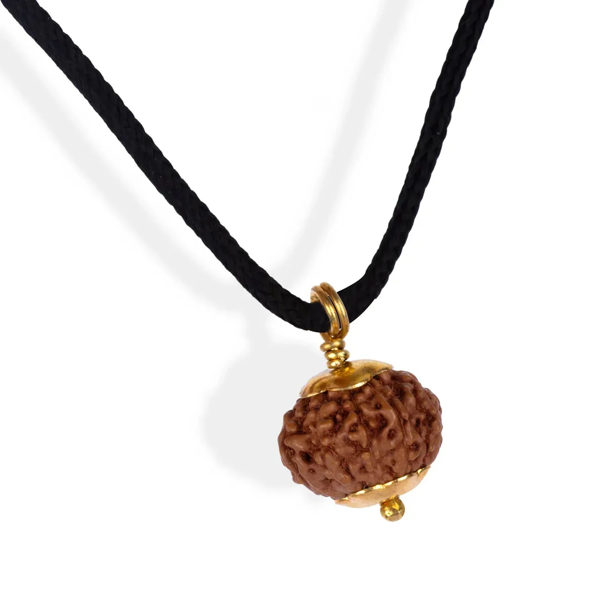 10 Face Rudraksha Pendant | Gold Cup Rudraksha Pendant/ Java Rudraksh Locket for Men & Women