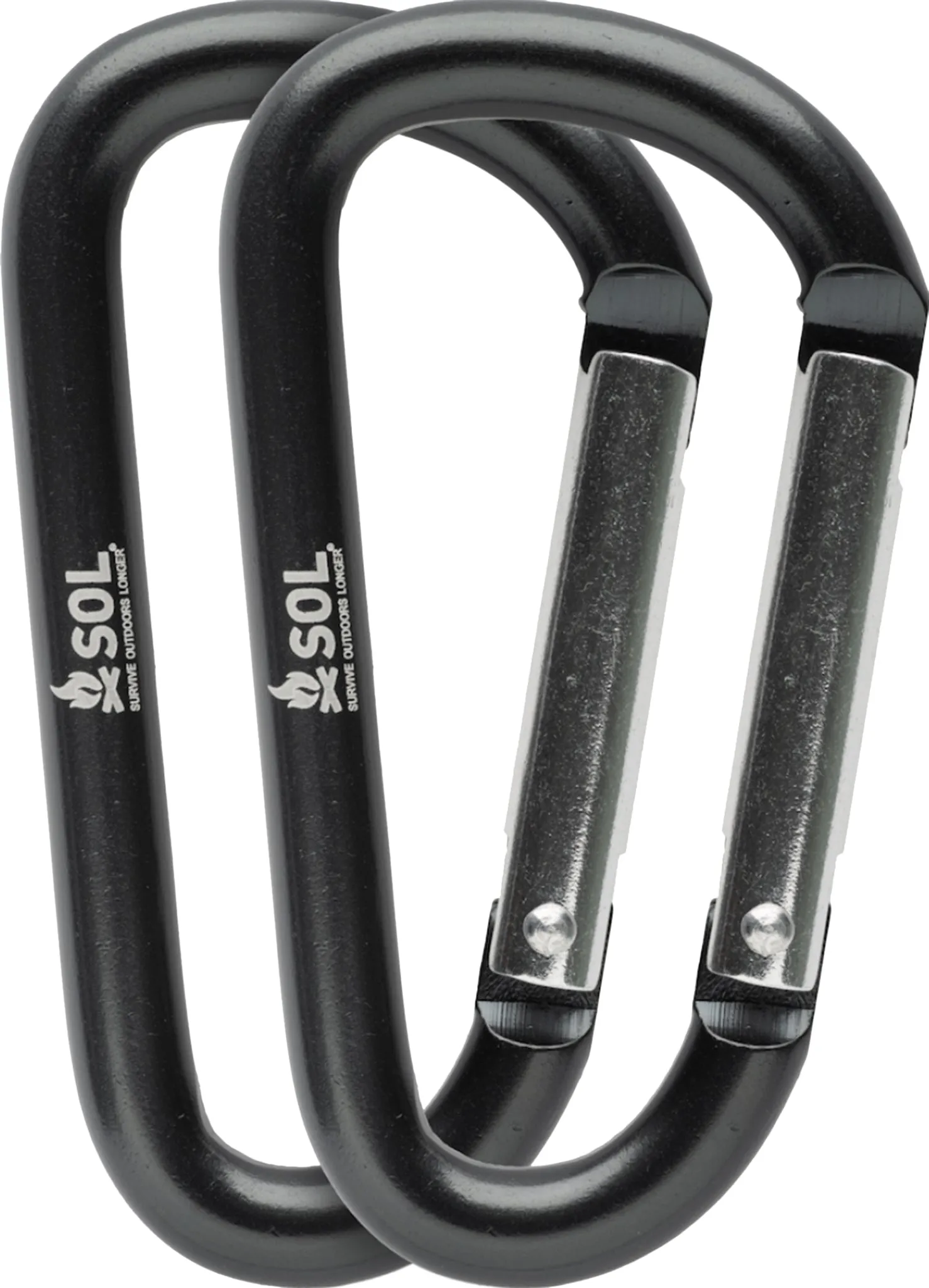 2 Pack Utility Carabiners 8cm|-|Mousquetons utilitaires paquet de 2 8cm