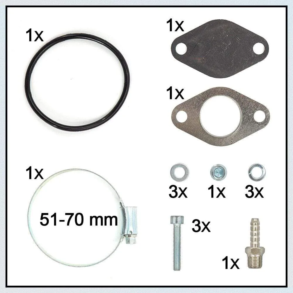 63 mm 2.5 inch EGR valve replacement egr delete kits  for VW 1.9 TDI 130/150/160 BHP diesel engines EGR  Removal egr02A