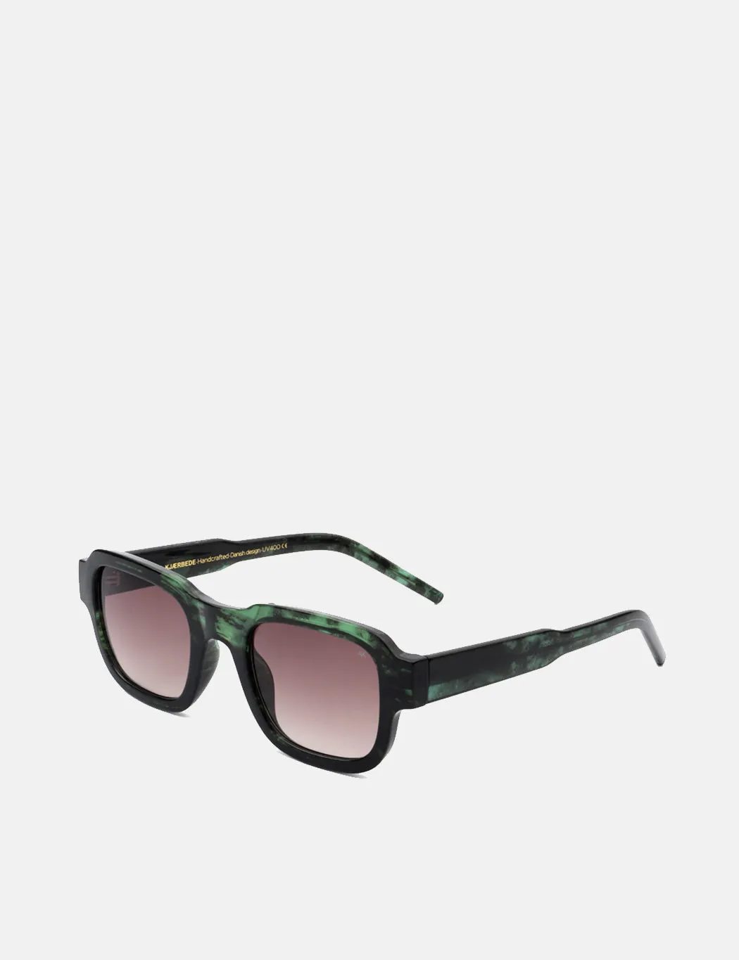 A. Kjaerbede Halo Sunglasses - Green Marble Transparent