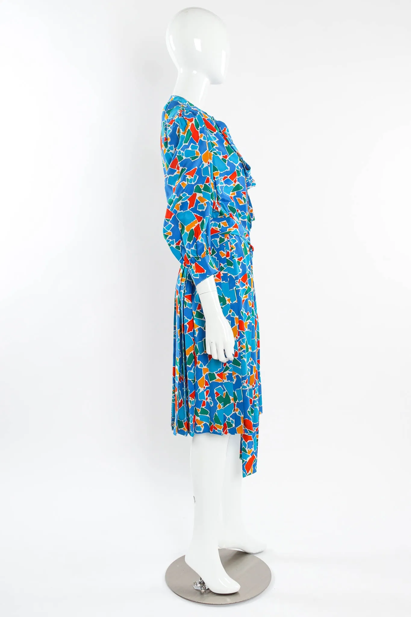 Abstract Mosaic Print Dress