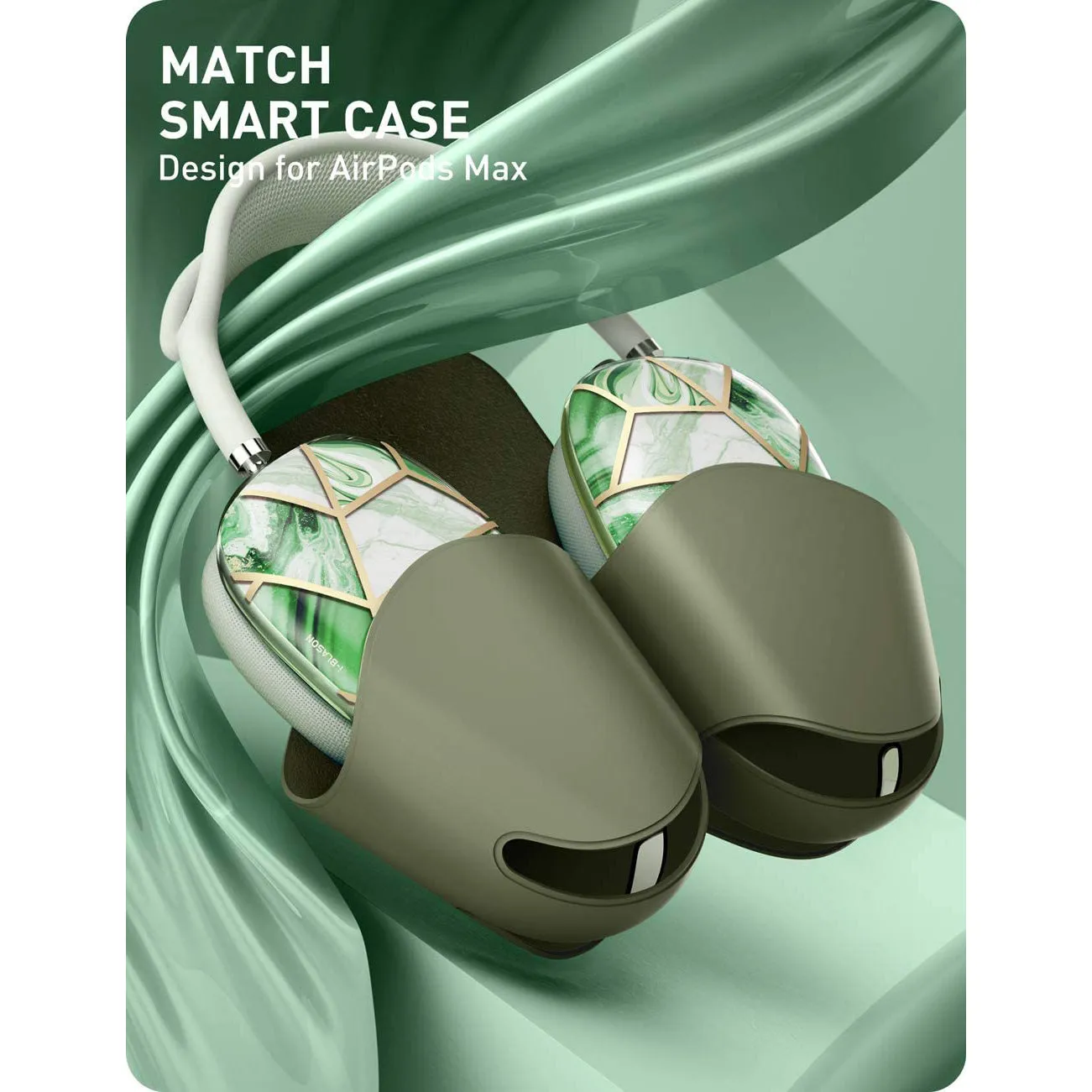 AirPods Max Cosmo Case - Marble Green