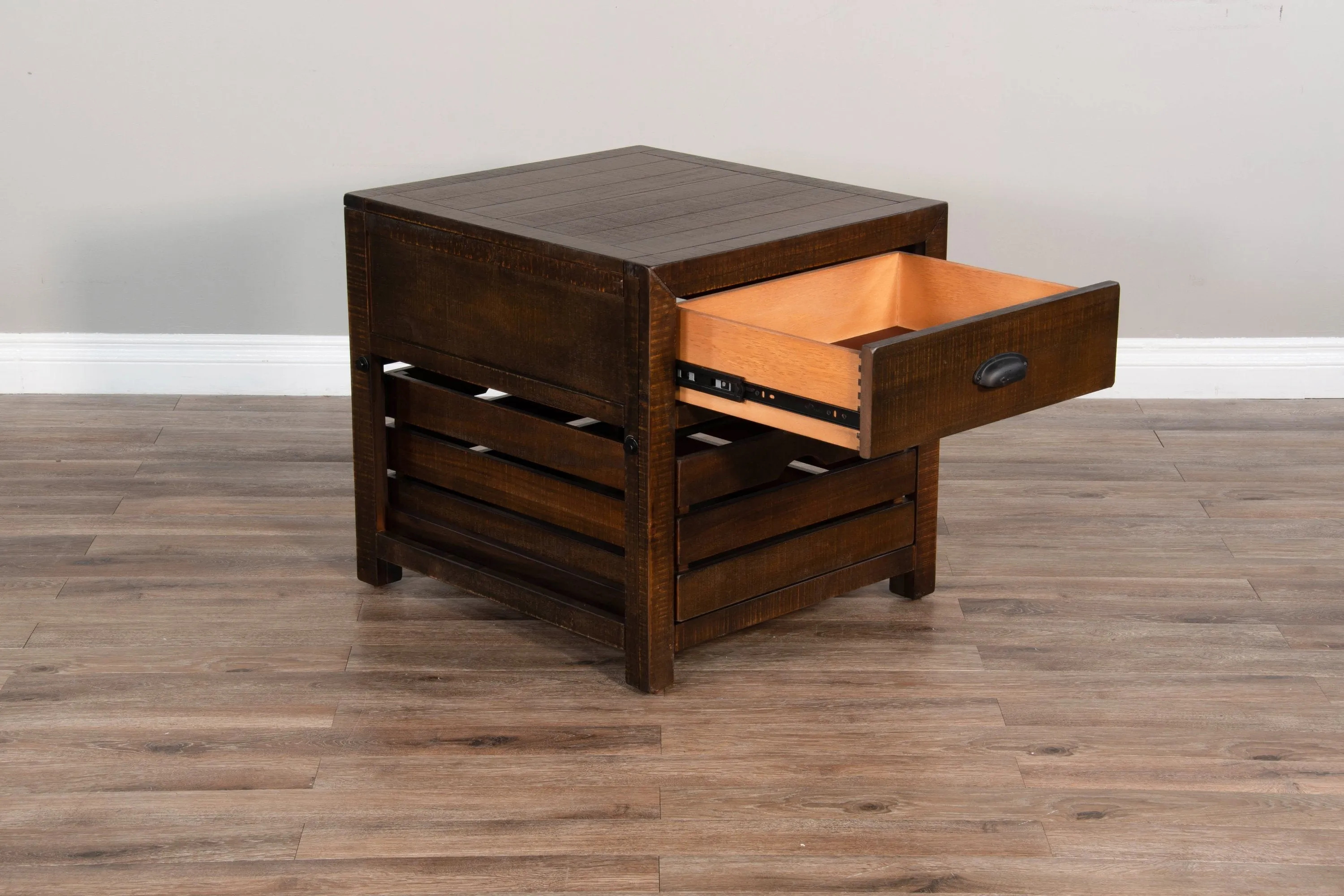 Alas Dark Brown End Table