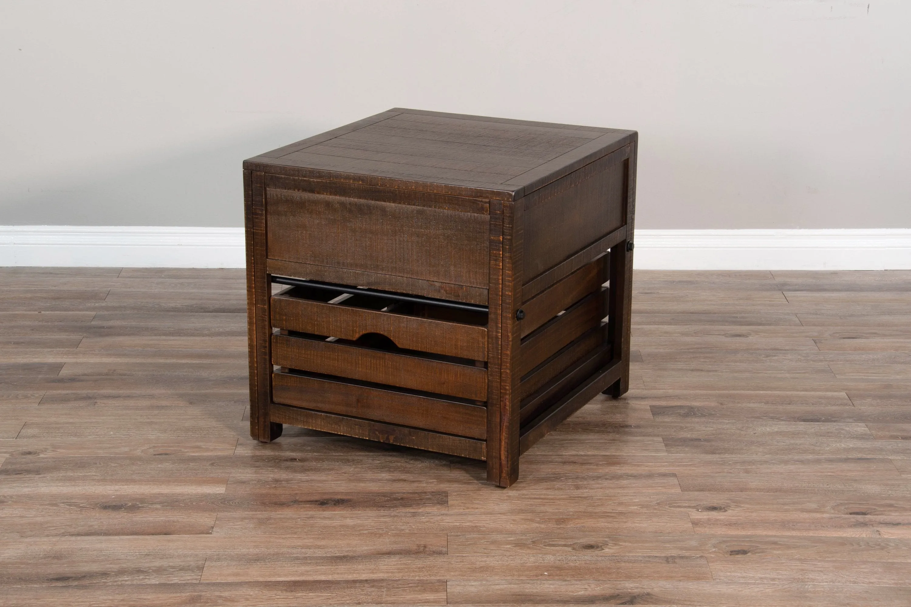 Alas Dark Brown End Table