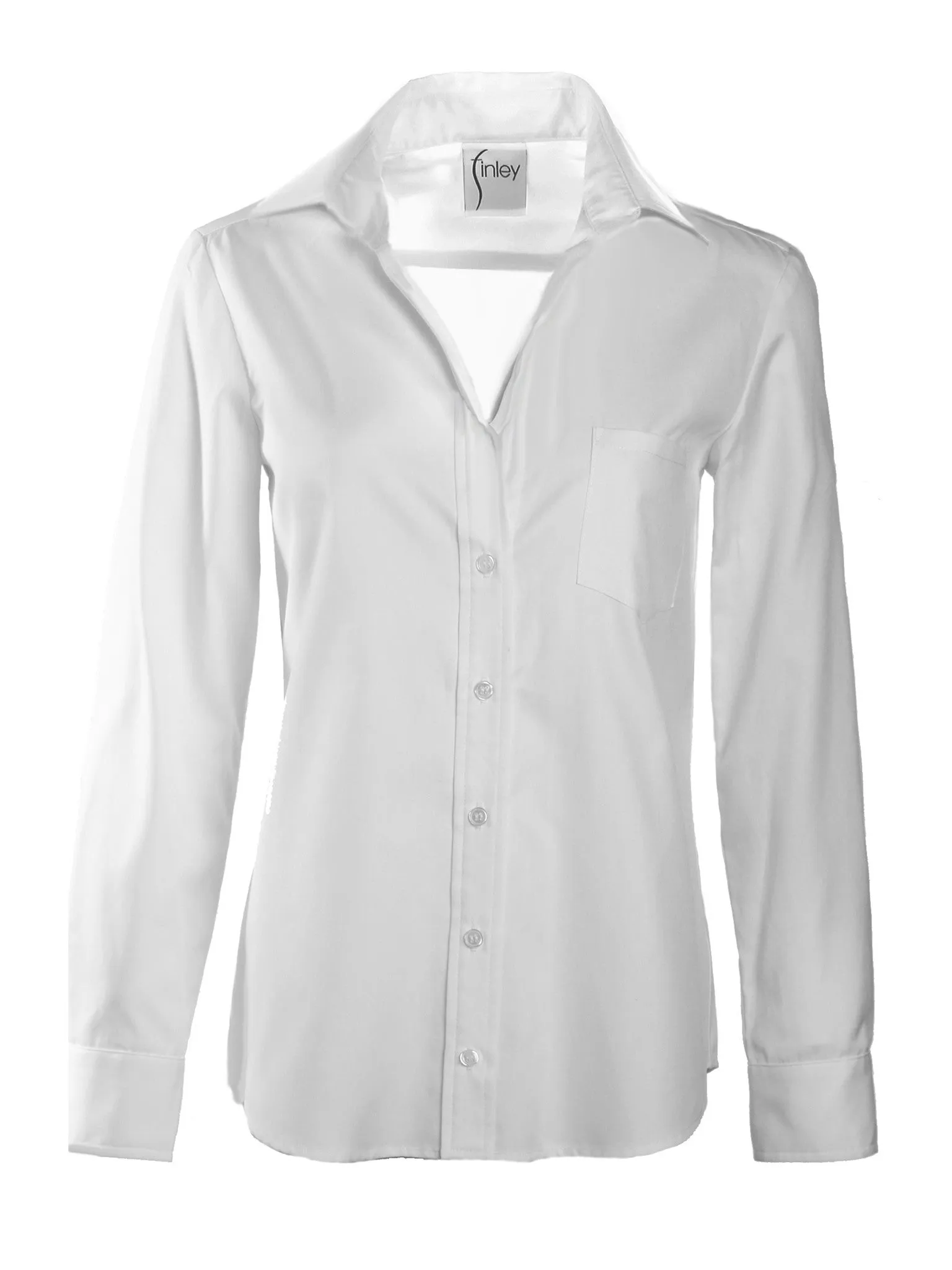 Alex Silky White Poplin Shirt