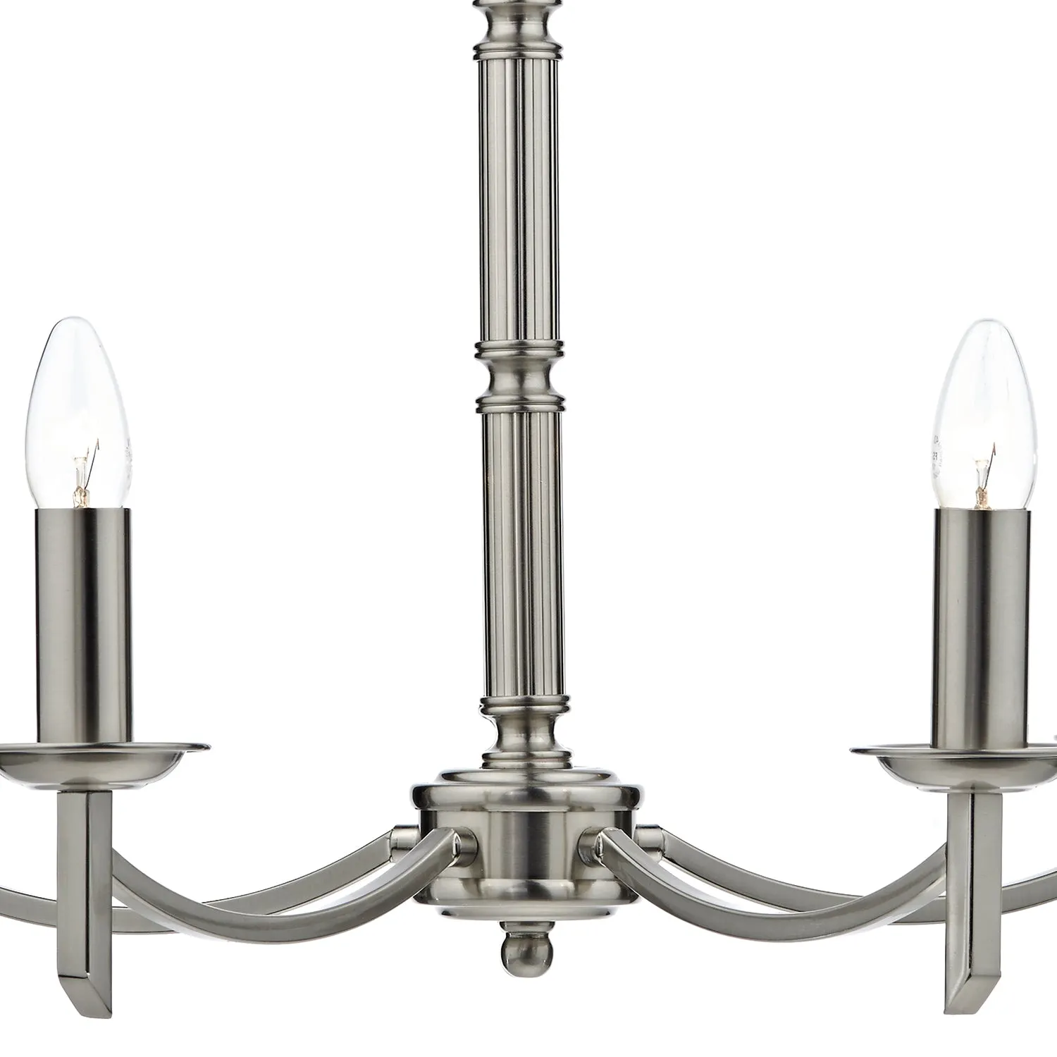 Ambassador 5/8Lt Light Fitting Dual Mount - Antique Brass/Satin Chrome Finish