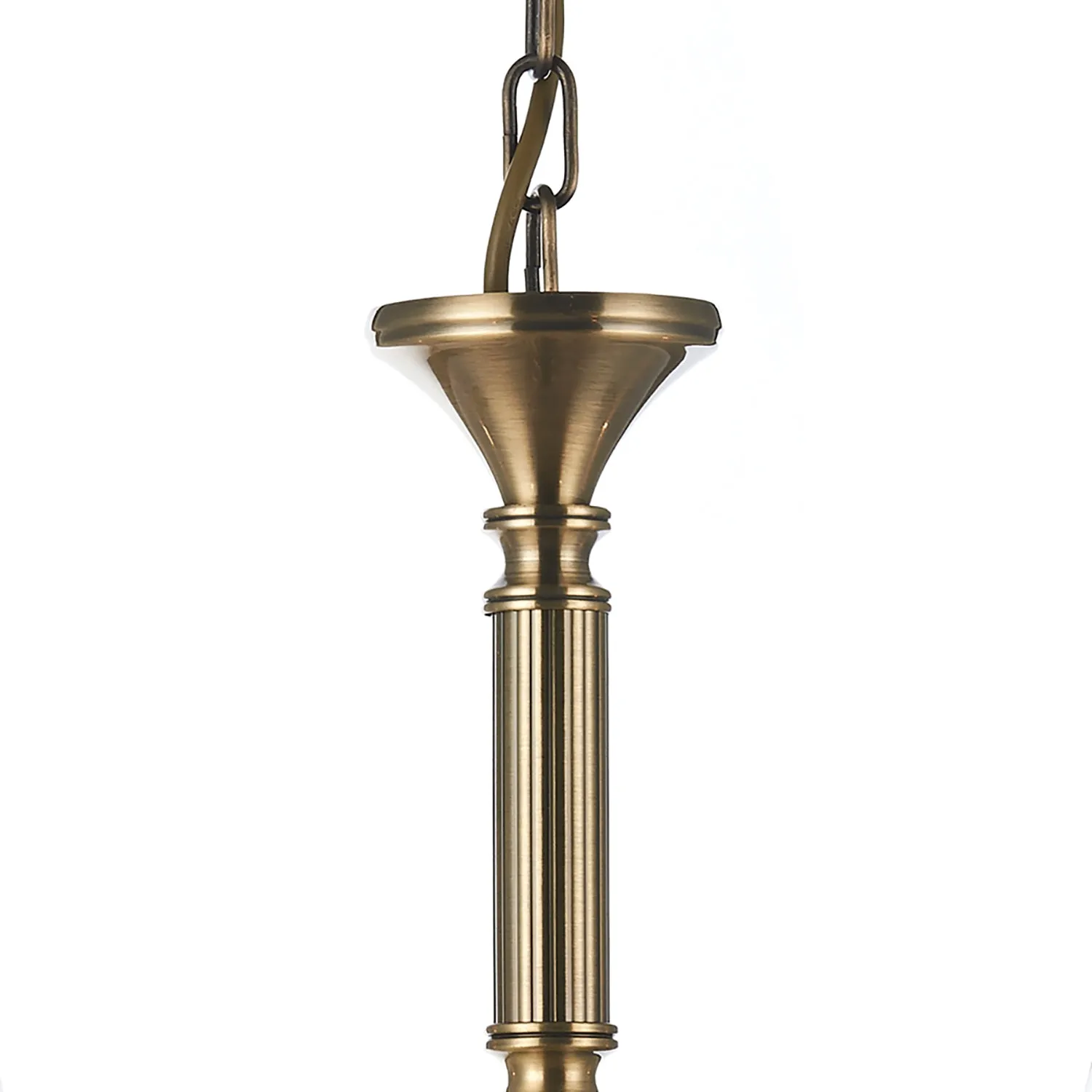 Ambassador 5/8Lt Light Fitting Dual Mount - Antique Brass/Satin Chrome Finish