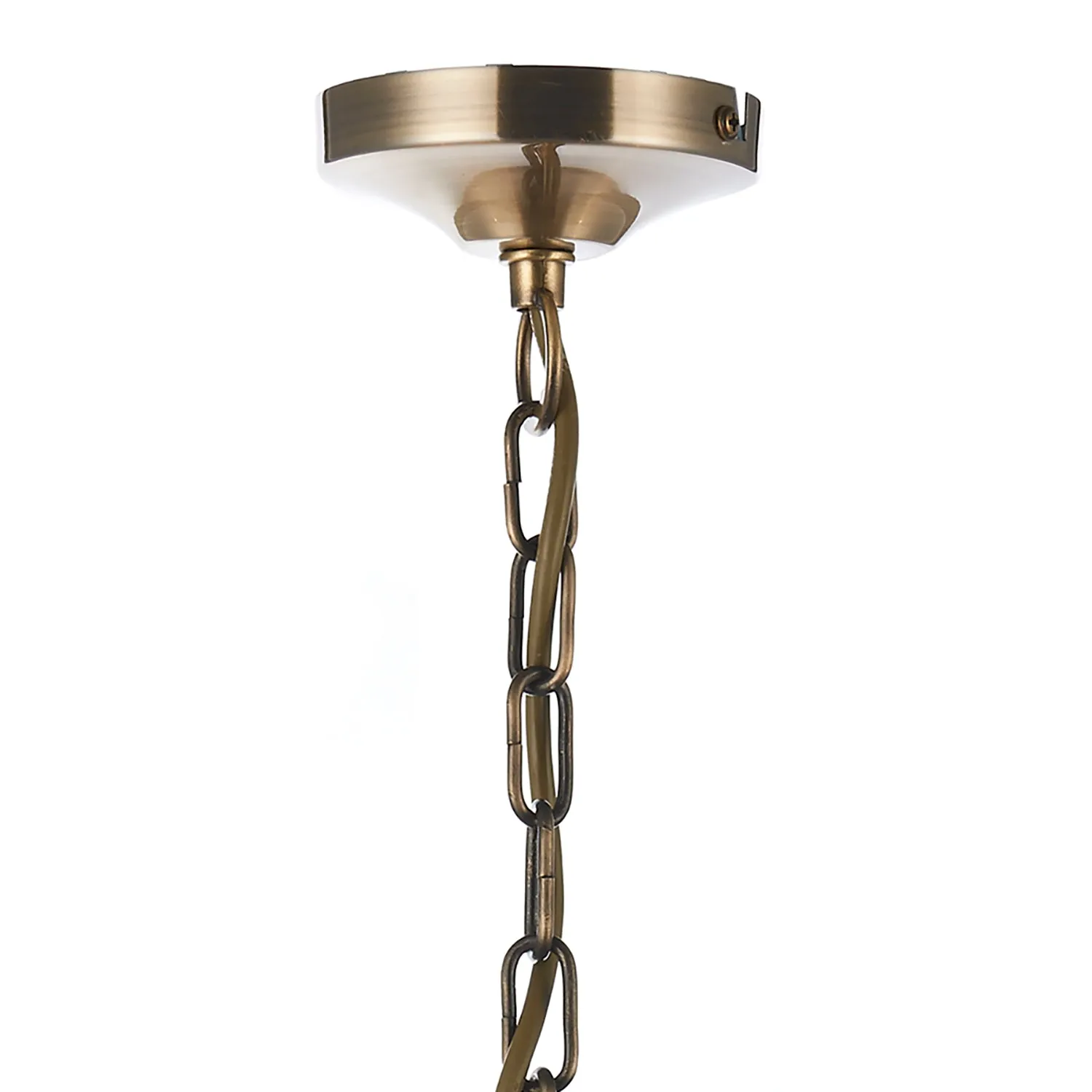 Ambassador 5/8Lt Light Fitting Dual Mount - Antique Brass/Satin Chrome Finish