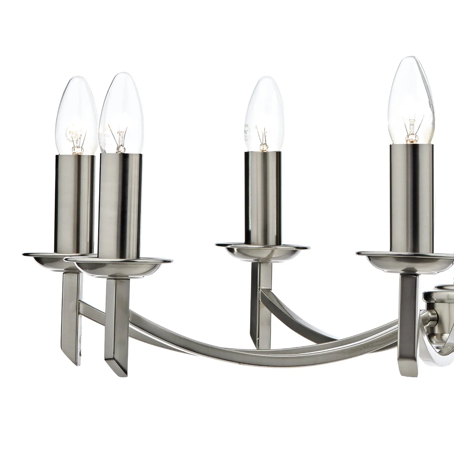 Ambassador 5/8Lt Light Fitting Dual Mount - Antique Brass/Satin Chrome Finish