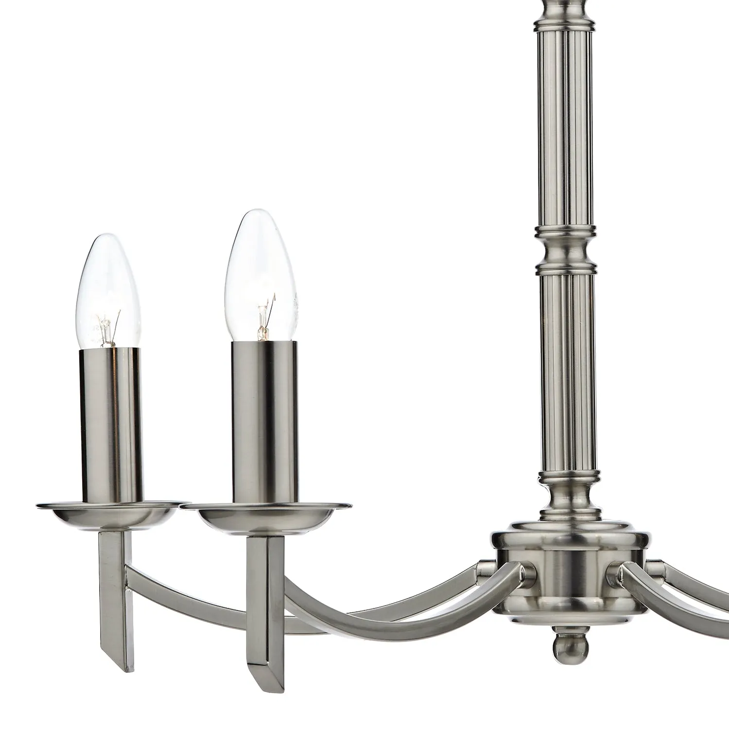 Ambassador 5/8Lt Light Fitting Dual Mount - Antique Brass/Satin Chrome Finish