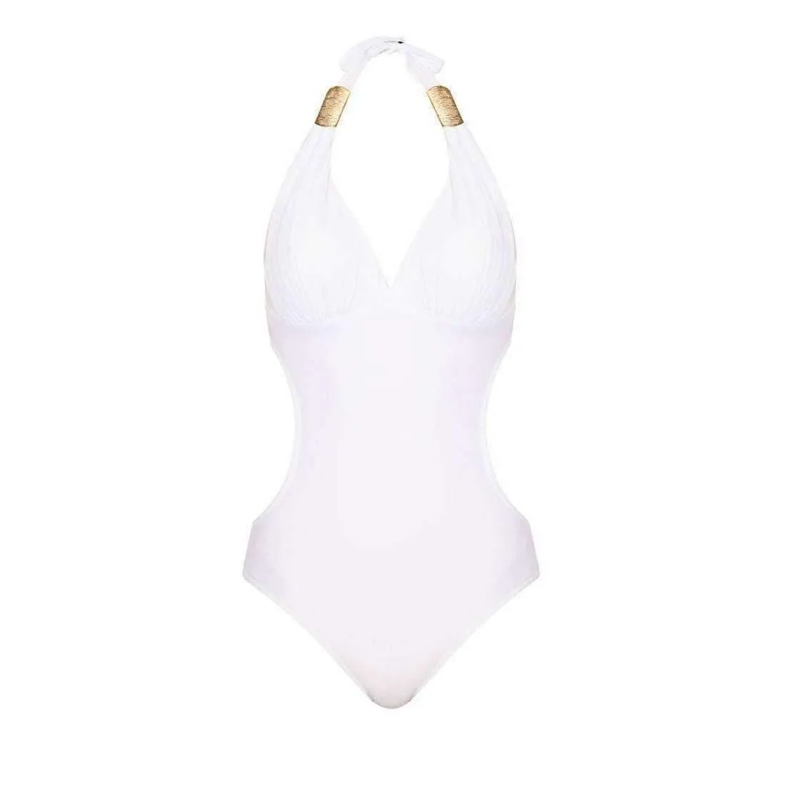 Ambrosia Halter Monokini (White)