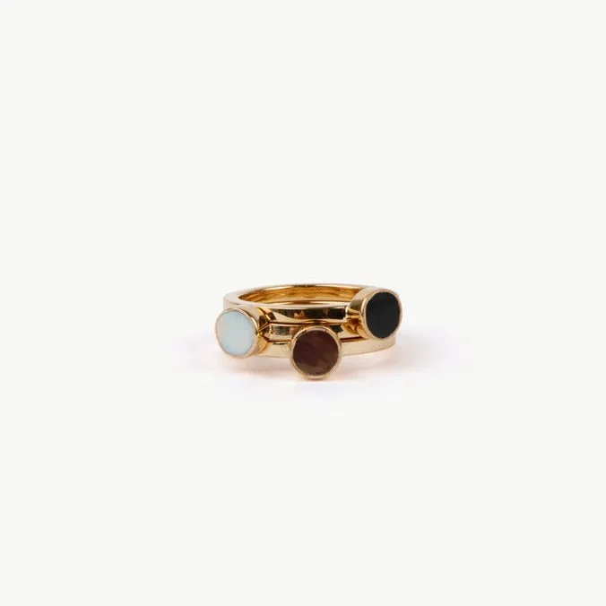 Anga Multicolor Stacking Rings