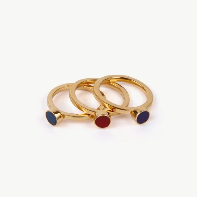 Anga Multicolor Stacking Rings