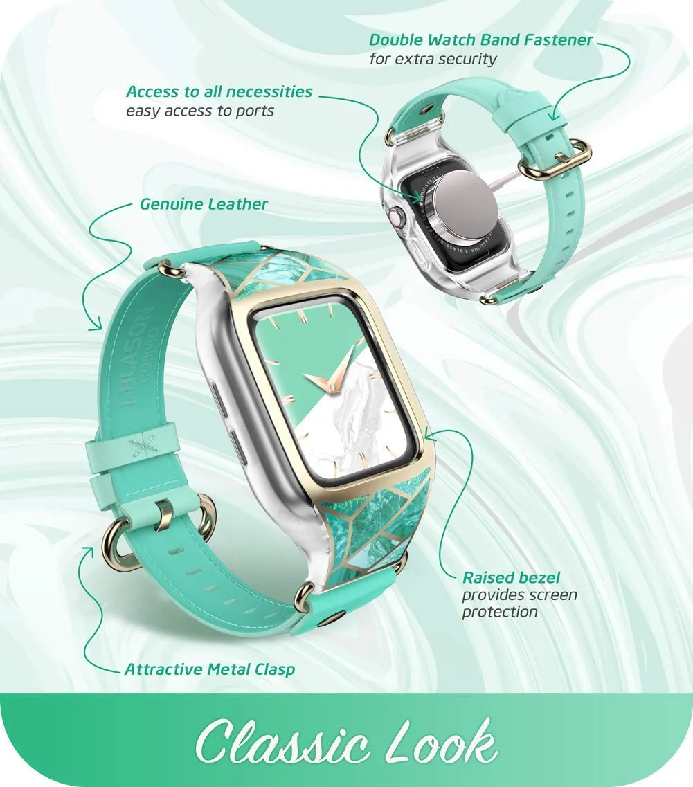 Apple Watch 40mm Cosmo Case - Marble Green