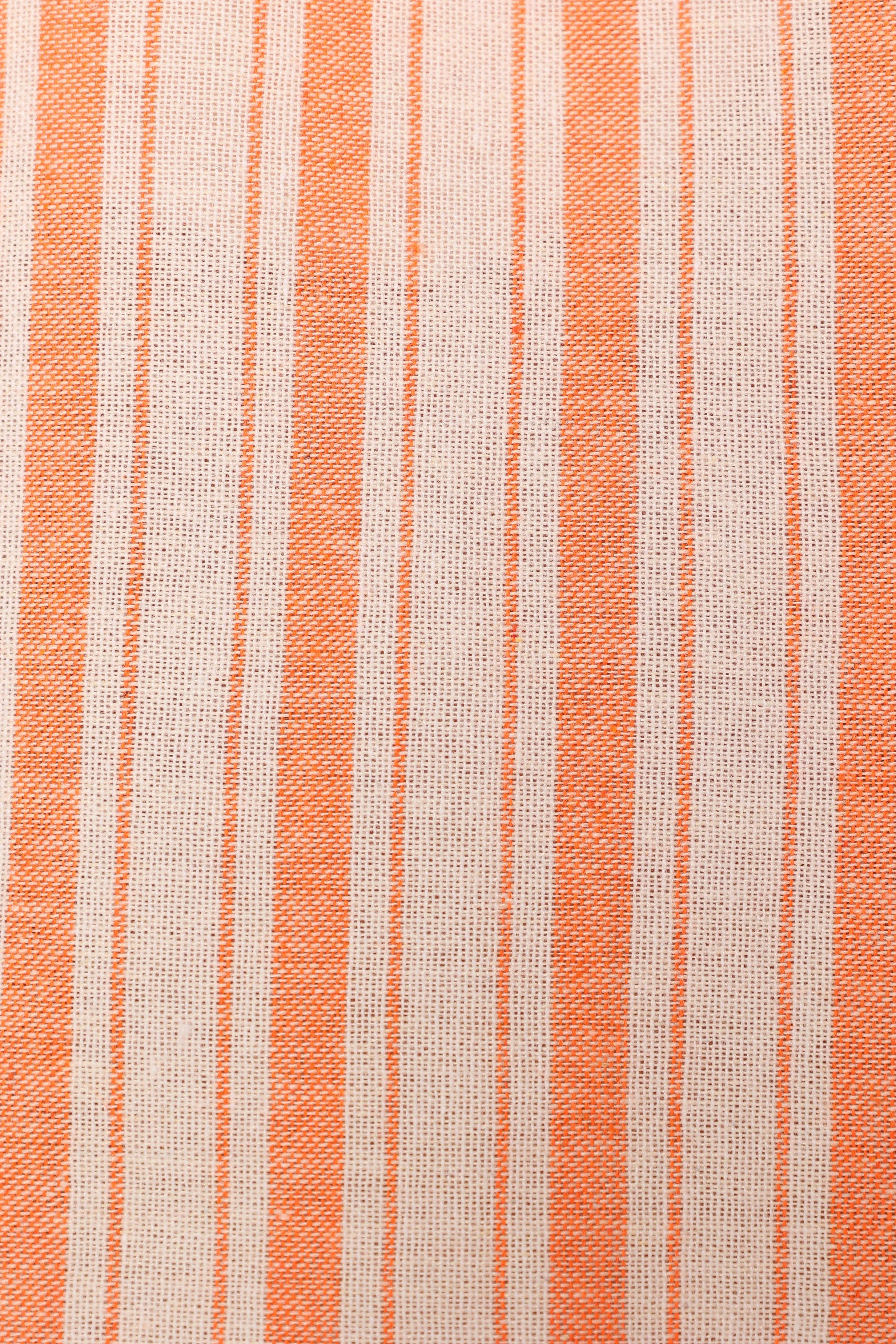 Arabella Midi Dress - Orange Stripe