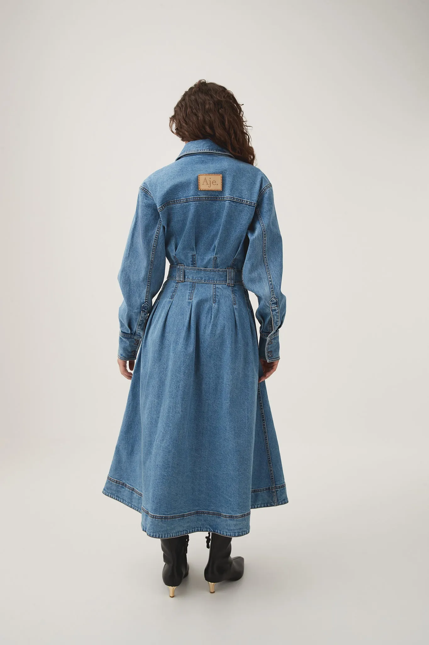 Aradia Denim Midi Dress