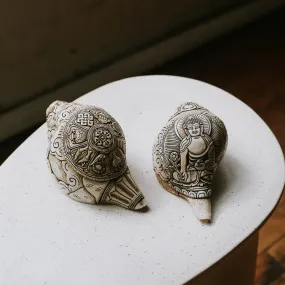 Artisan Etched Conch Shell