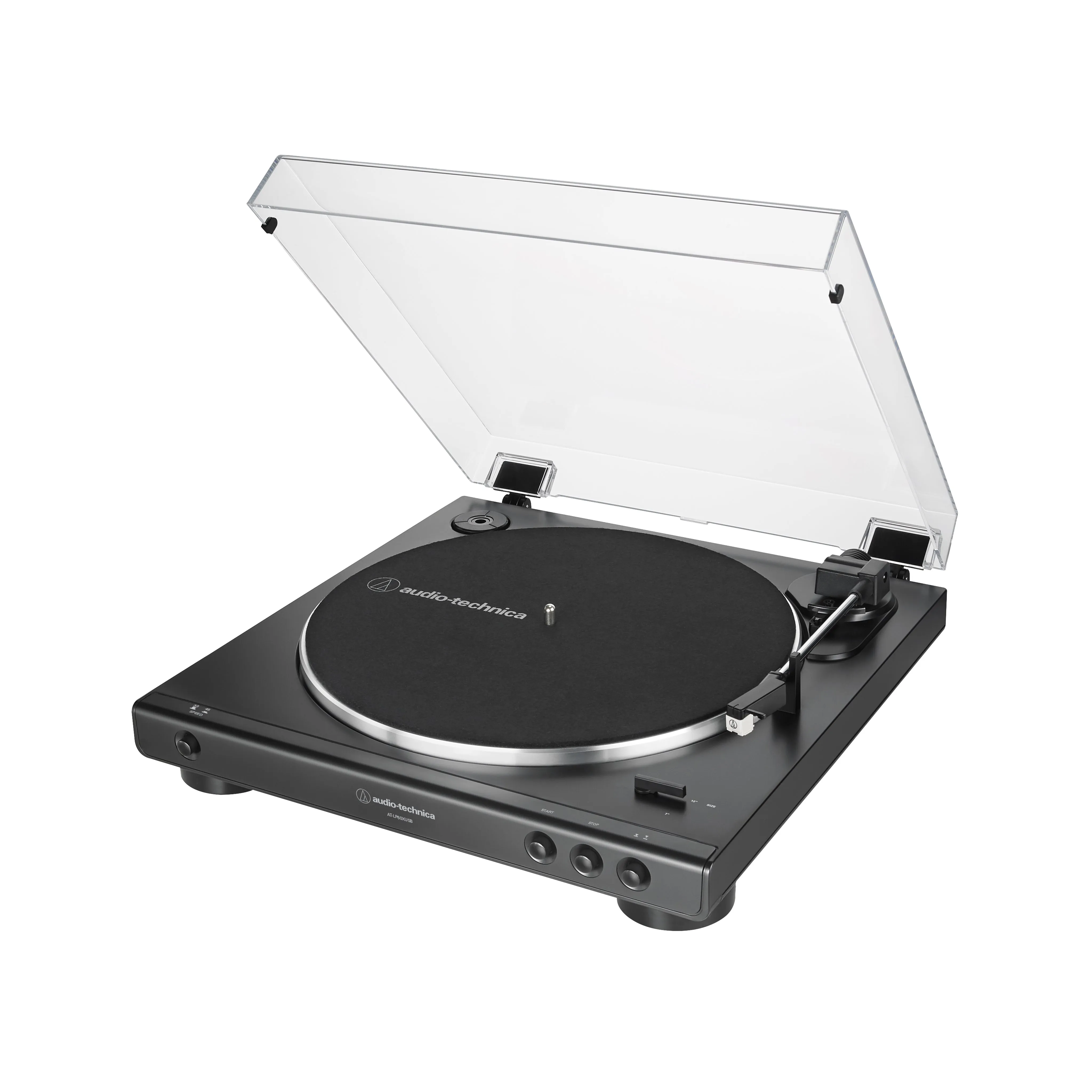 Audio-Technica AT-LP60XUSB Fully Automatic Wireless Belt-Drive Turntable (USB), Black