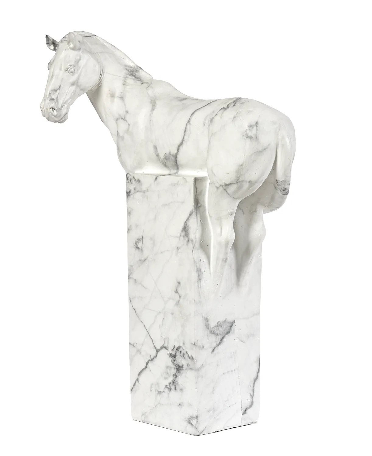 AWAKE HORSE SCULPTURE MARBLE