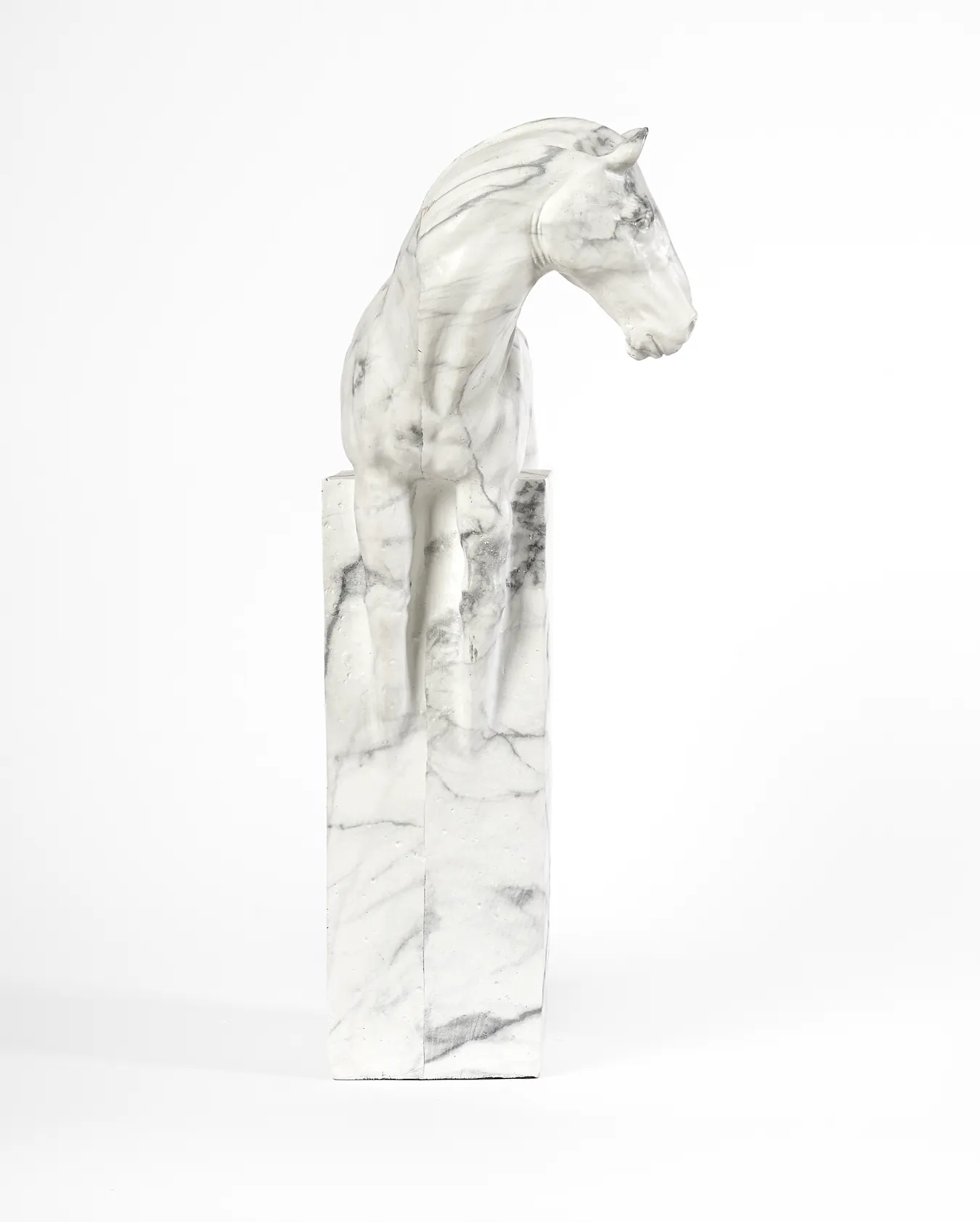 AWAKE HORSE SCULPTURE MARBLE