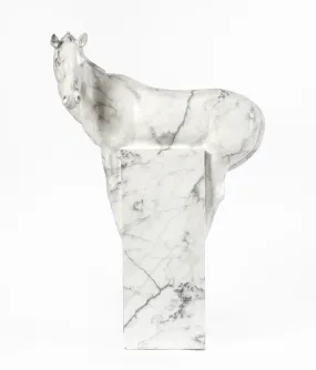 AWAKE HORSE SCULPTURE MARBLE