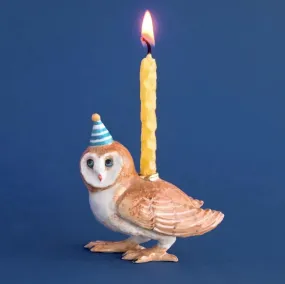 Barn Owl Ceramic Cake Topper by Camp Hollow