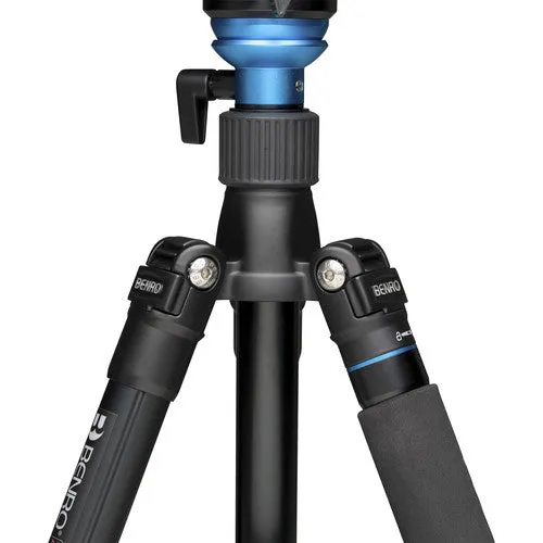 Benro Reverse-Folding Aluminum Travel Tripod with S4Pro Fluid Video Head