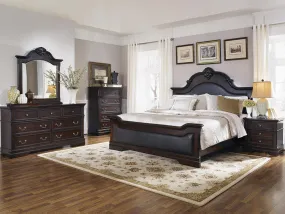 Cambridge Carved Bedroom Set Cappuccino