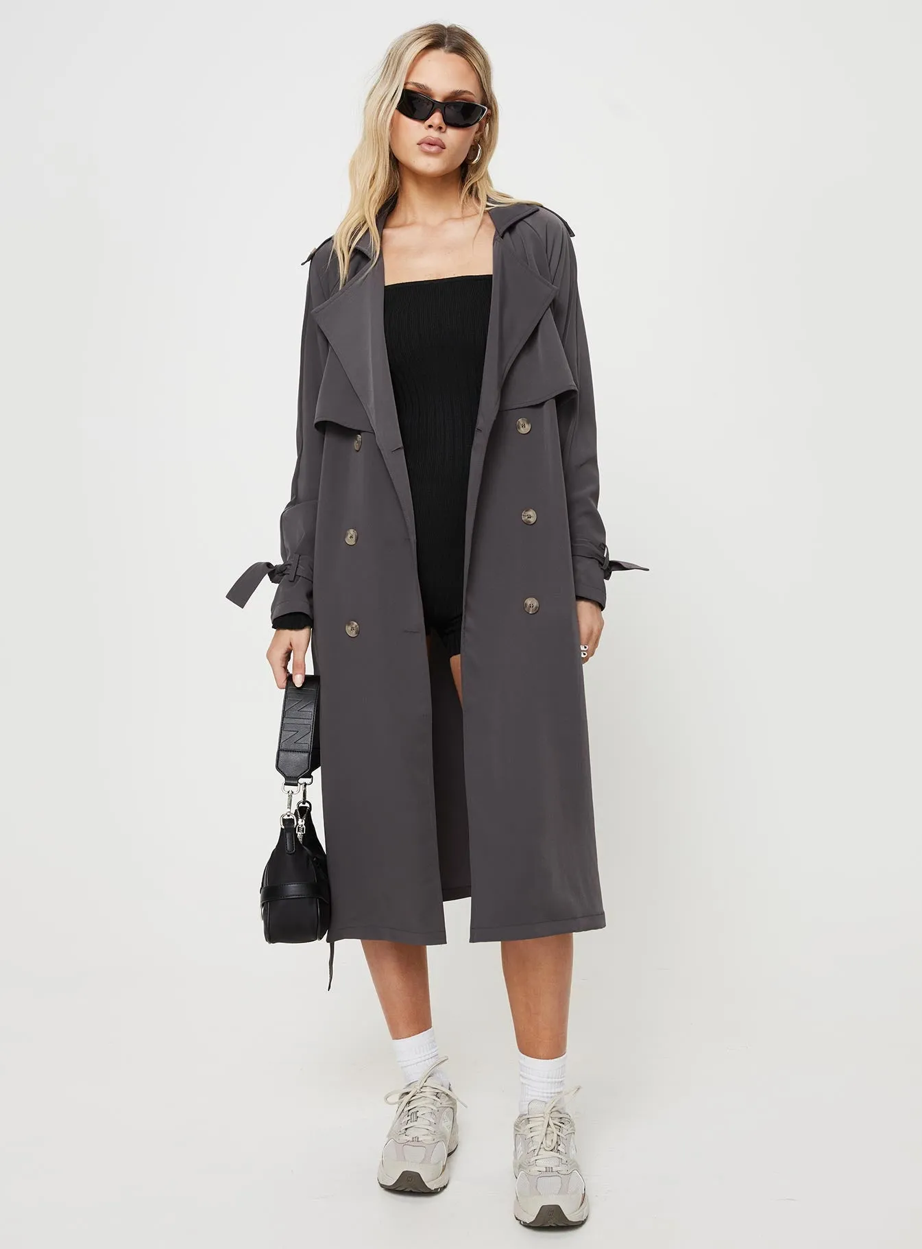 Cassie Trench Coat Grey