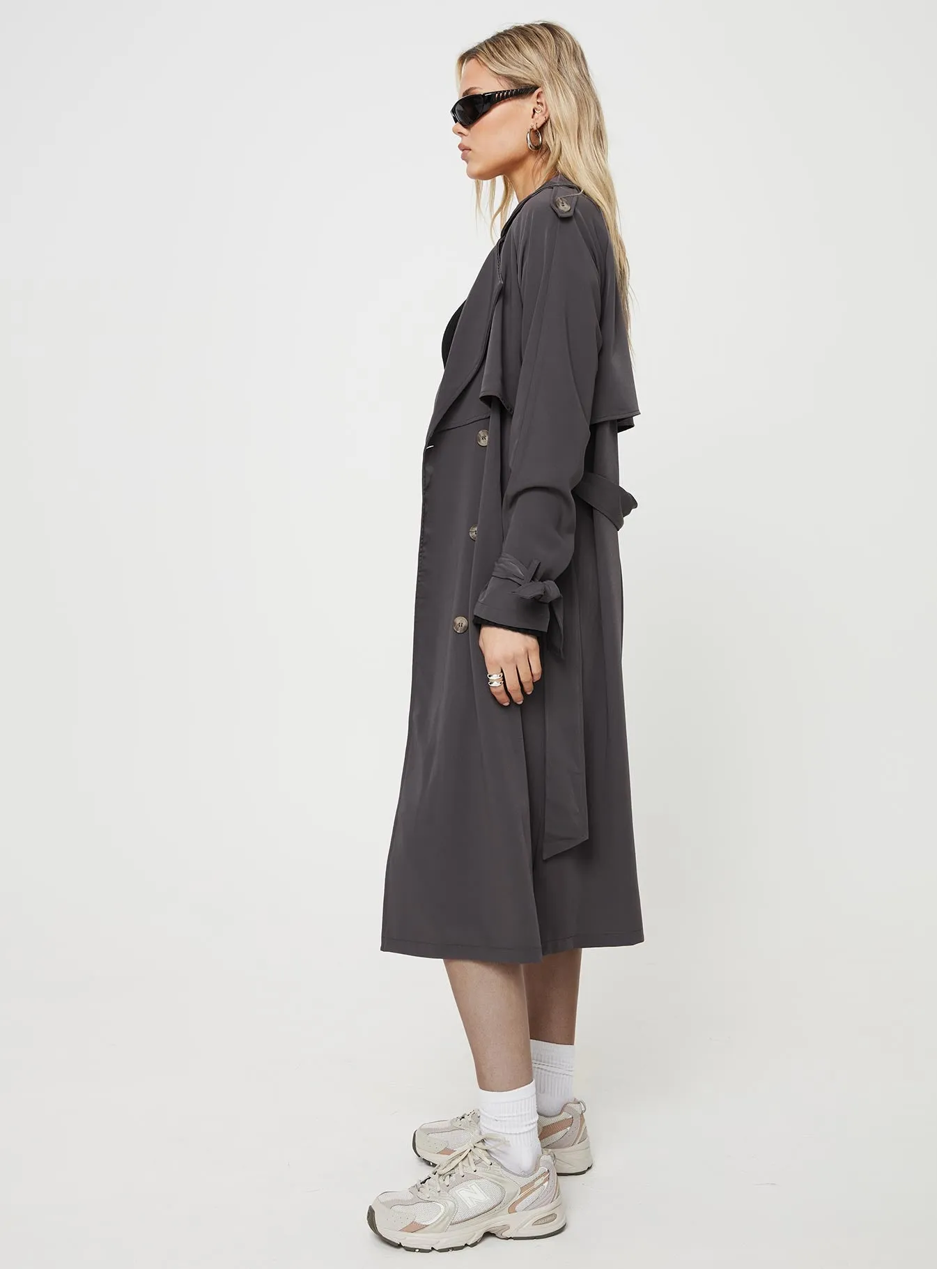 Cassie Trench Coat Grey