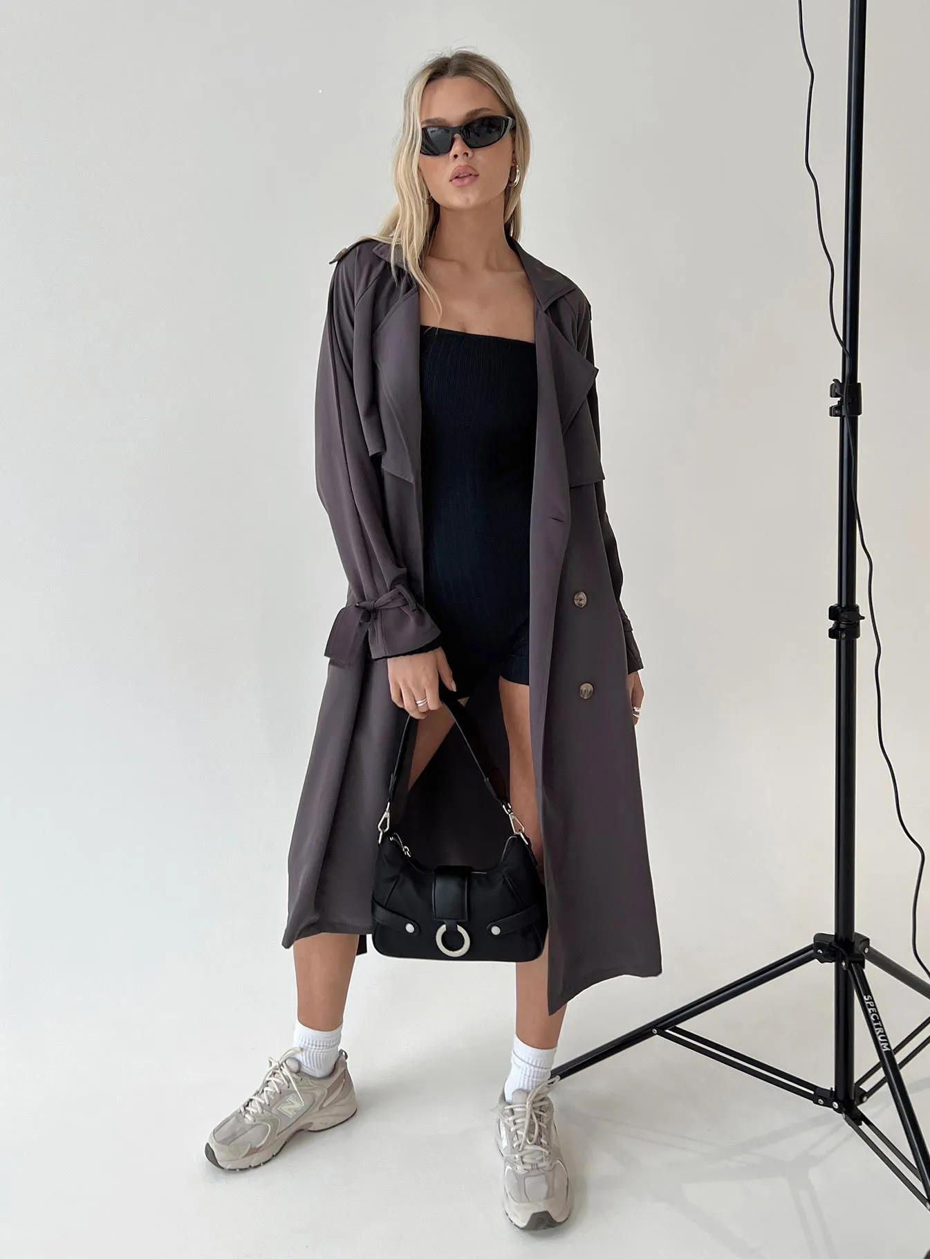 Cassie Trench Coat Grey