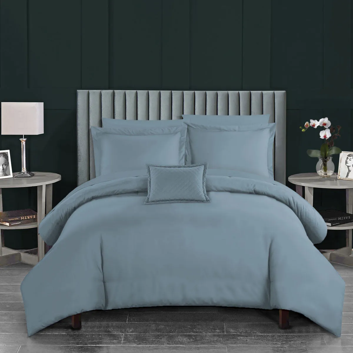 Charles Millen Queensberry Deluxe Bed Set, Duck Egg Blue