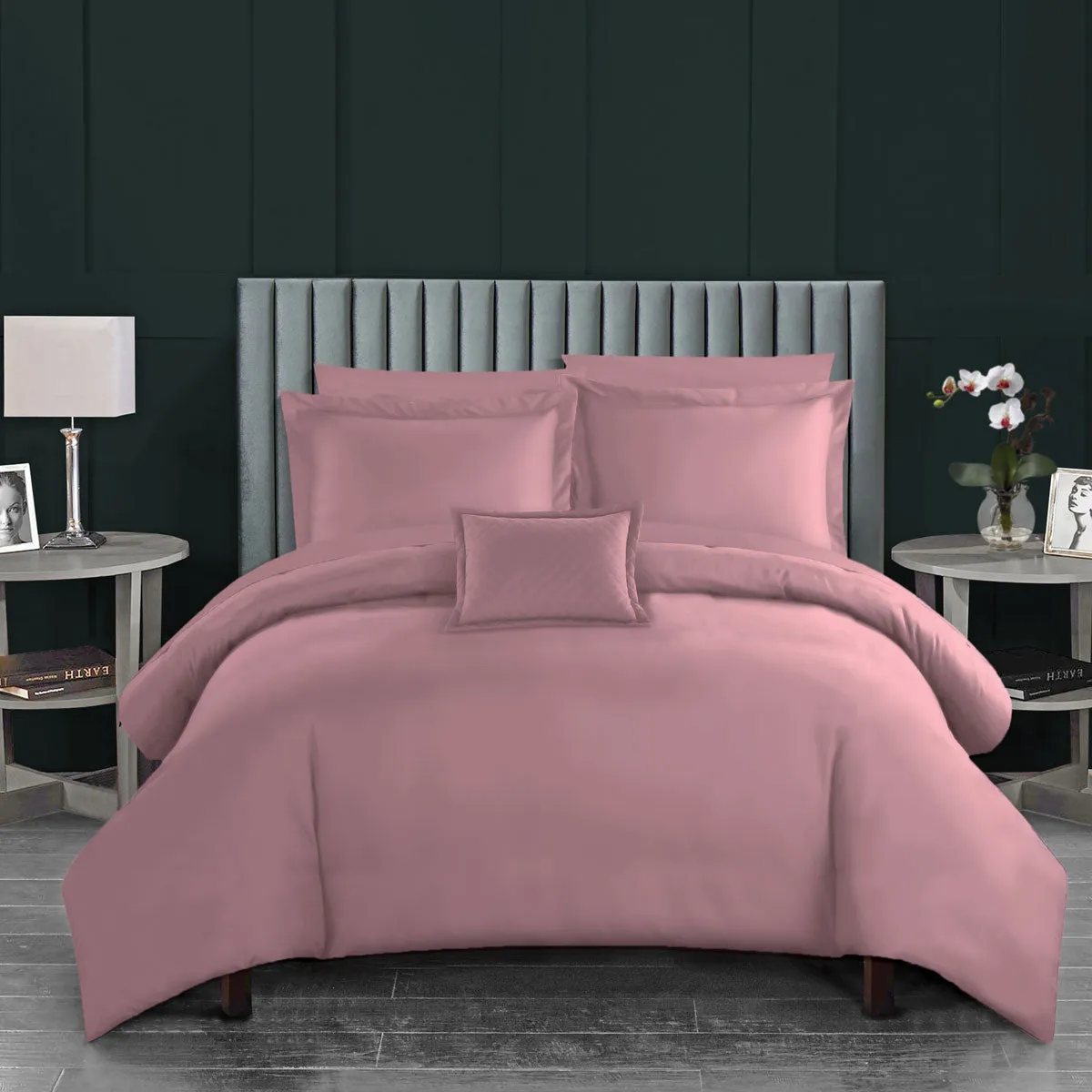 Charles Millen Queensberry Deluxe Fitted Sheet Set, Punch Pink