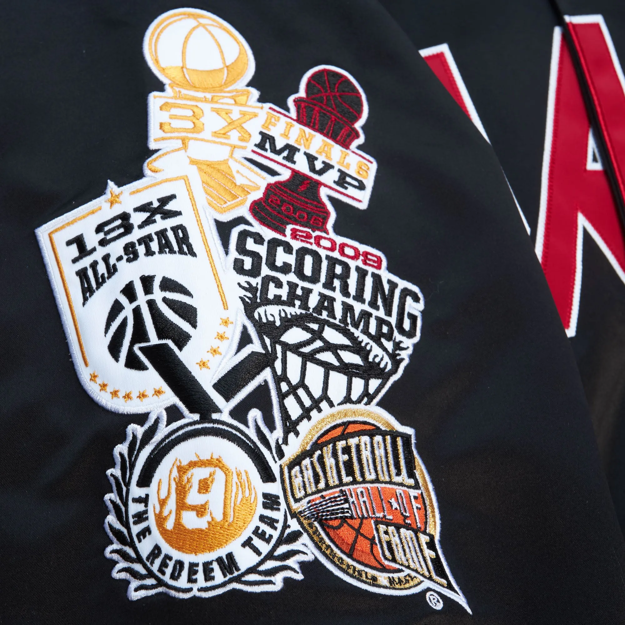 Court Culture x Mitchell and Ness Wade HOF Satin Jacket