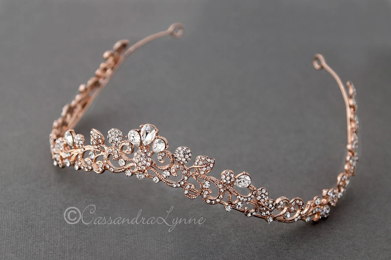 Crystal Contour Wedding Tiara