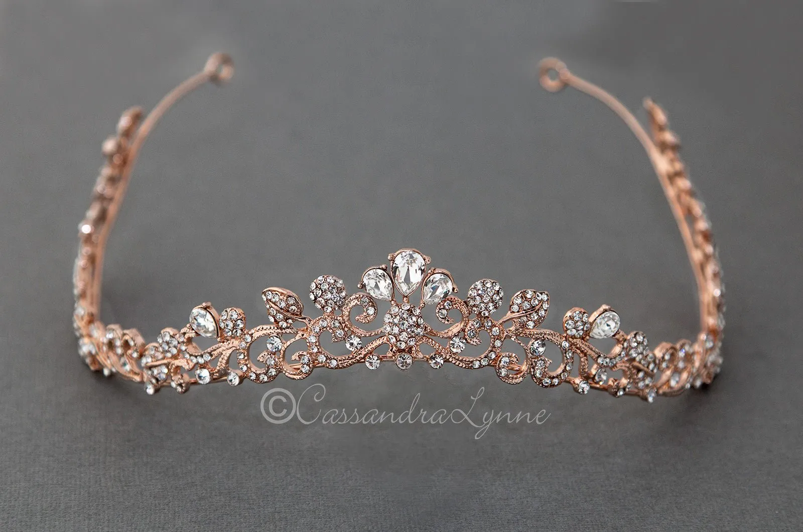 Crystal Contour Wedding Tiara