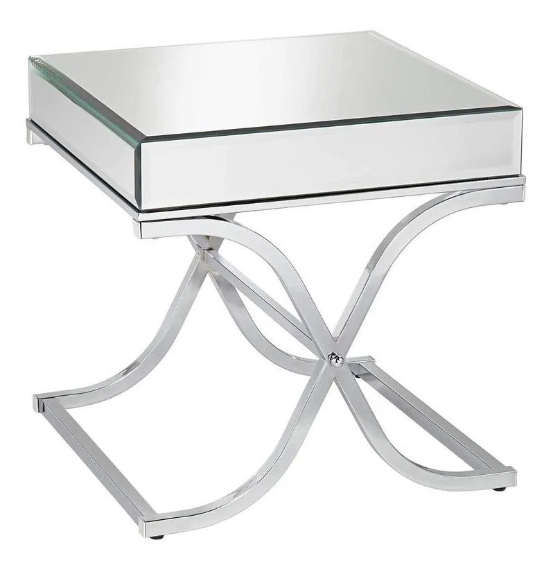 Donvade Chrome End Table