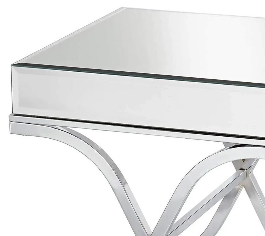 Donvade Chrome End Table