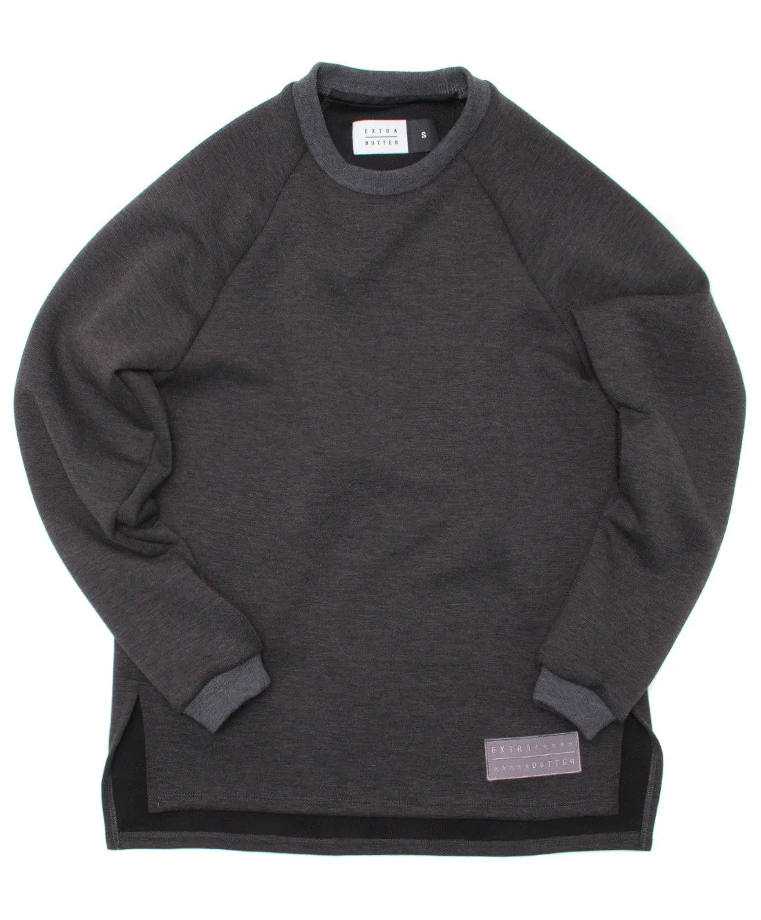 Extra Butter Narrator Zoom Crewneck - Charcoal