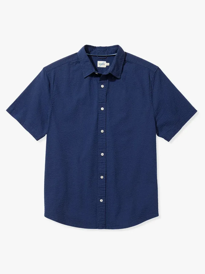 Fair Harbor Mens The Seersucker Shirt