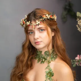 Fall elven flower crown