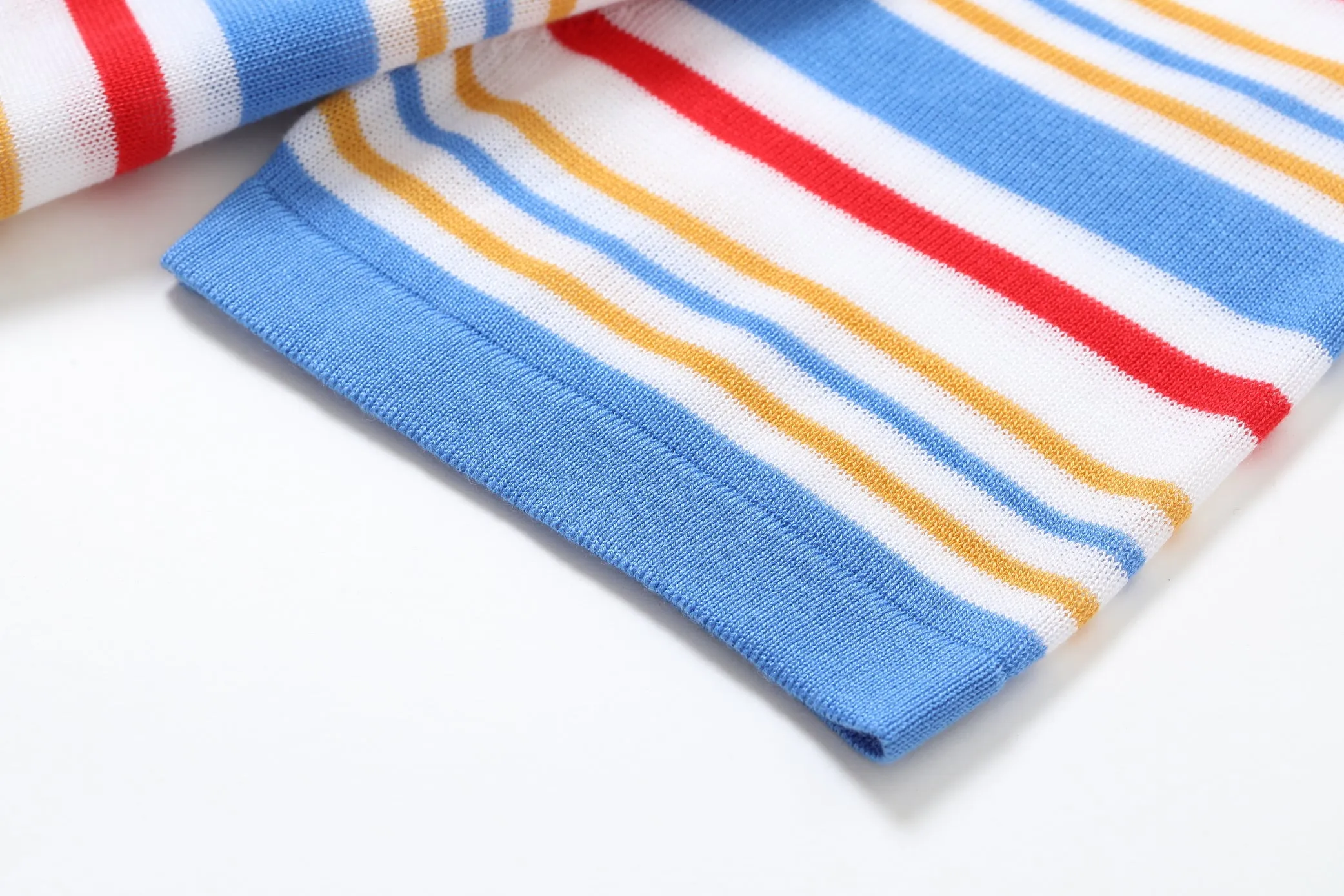 Fantasy Stripe Multicolor Tencel Polo