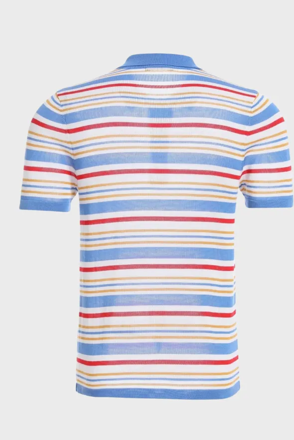 Fantasy Stripe Multicolor Tencel Polo