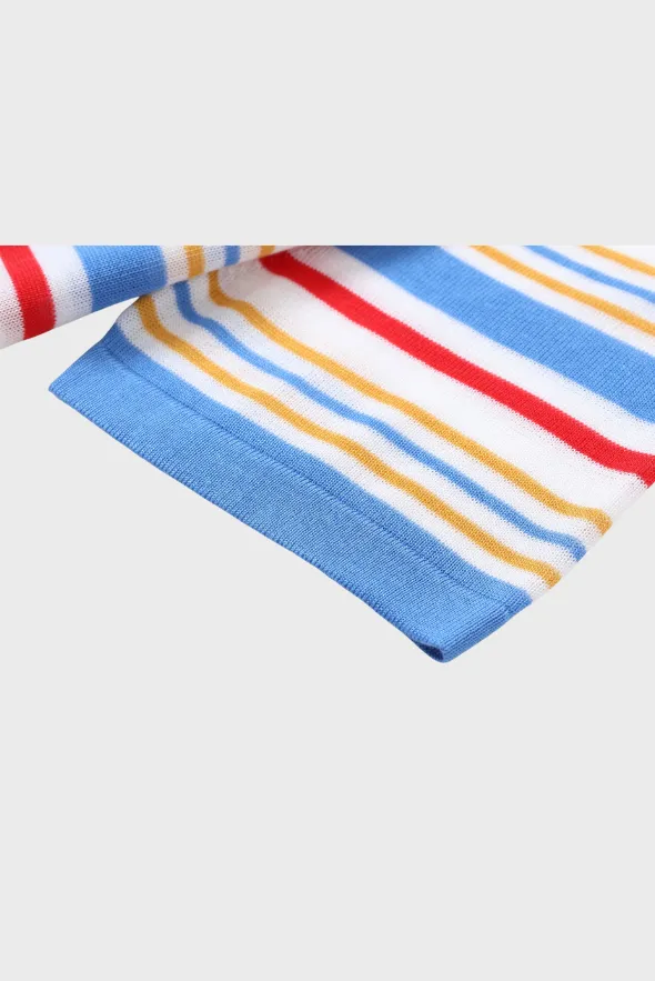 Fantasy Stripe Multicolor Tencel Polo