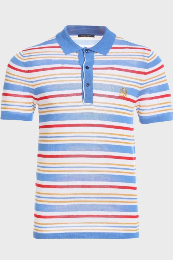 Fantasy Stripe Multicolor Tencel Polo