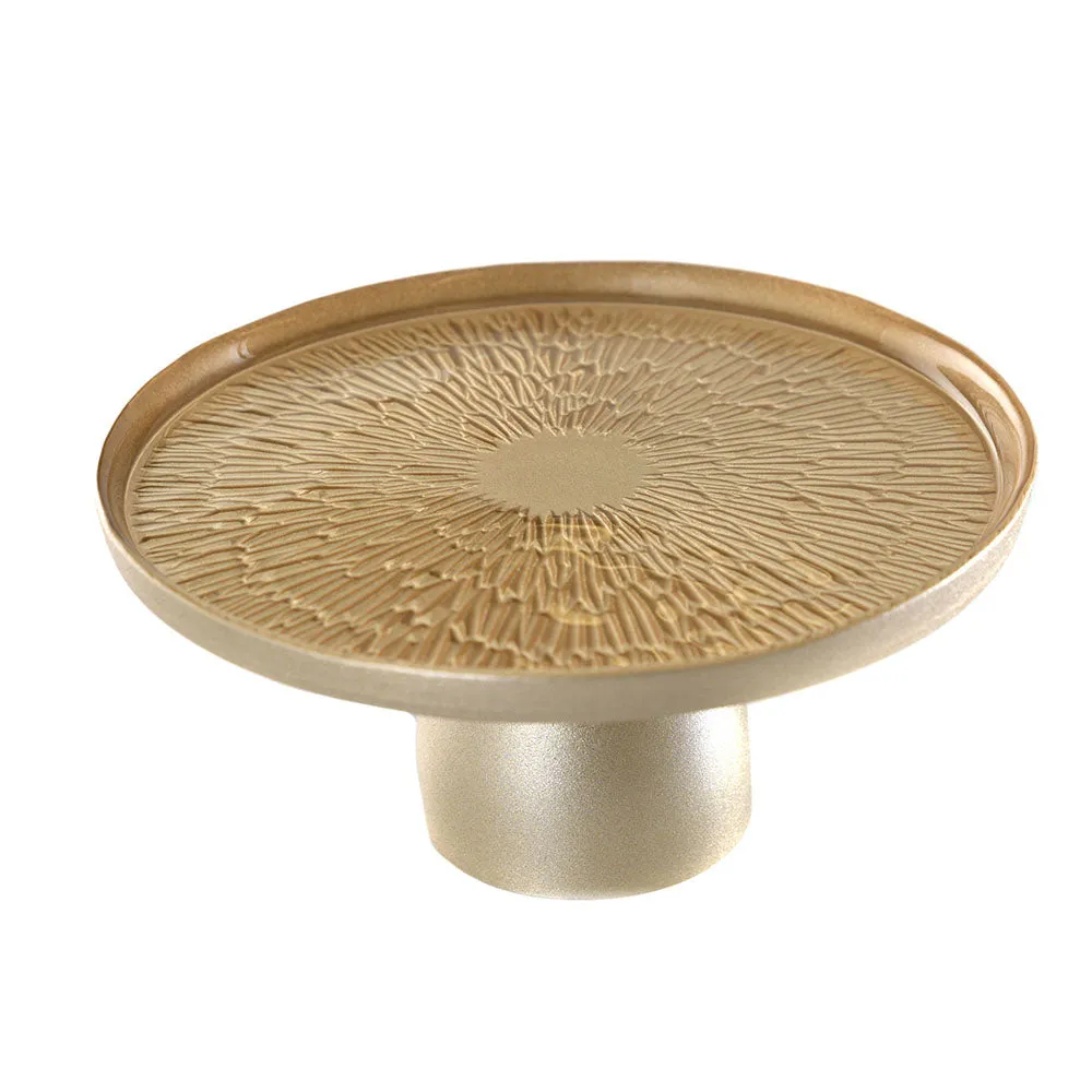 Footed Plate Duomo Gold 21cm