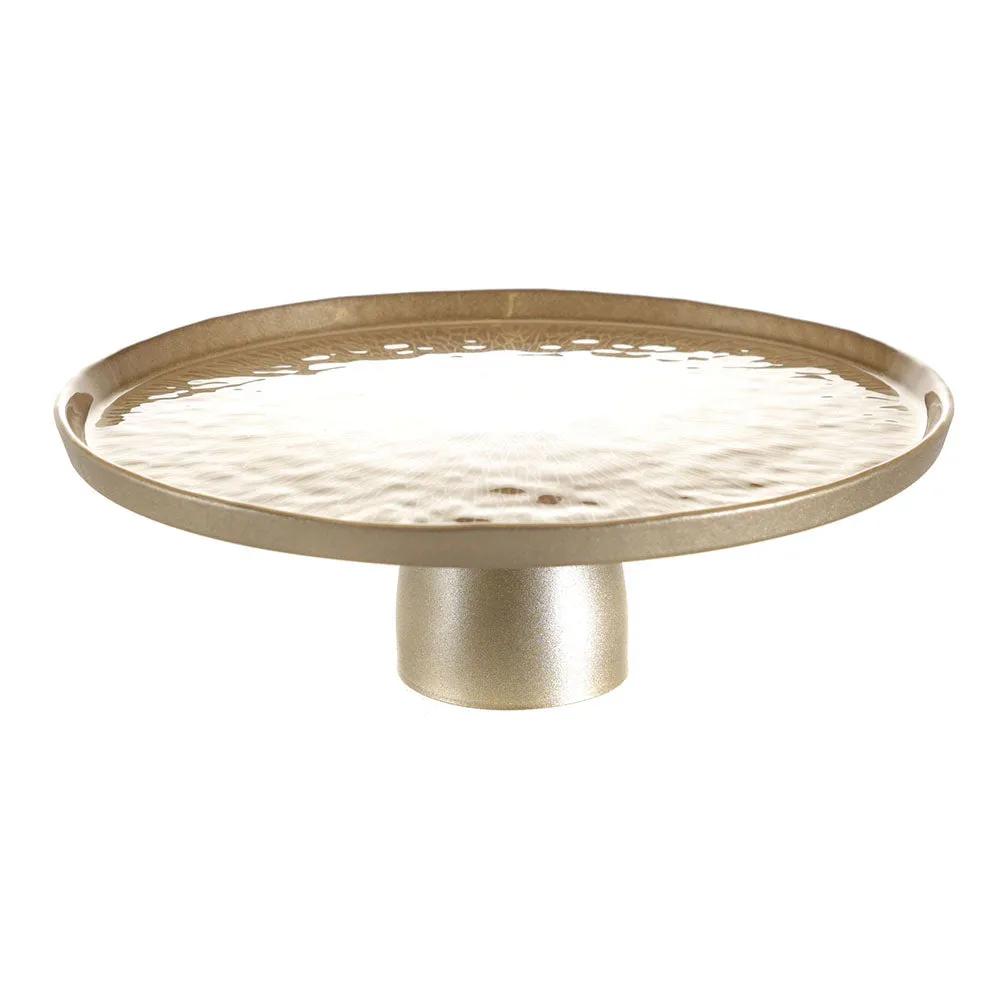 Footed Plate Duomo Gold 28cm