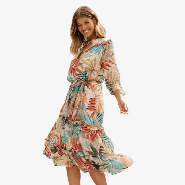 Frances LS Fern Dress AJD0544