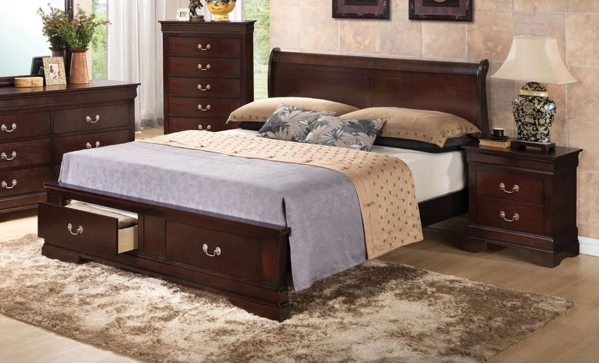 Ghungur Cappuccino King Storage Bed