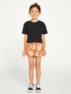 Girls Pocket Dial Tee - Black